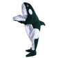 Flannel Cartoon Whale Wearable Hoodie Sleeping Blanket