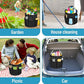 28 x 28cm Cleaning Caddy with Handle 6 Pockets Collapsible Bucket