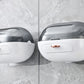 2pcs Soap Dish with Drip Tray Self-Adhesive Wall-Mounted Drain Tray Bar Soap Holder