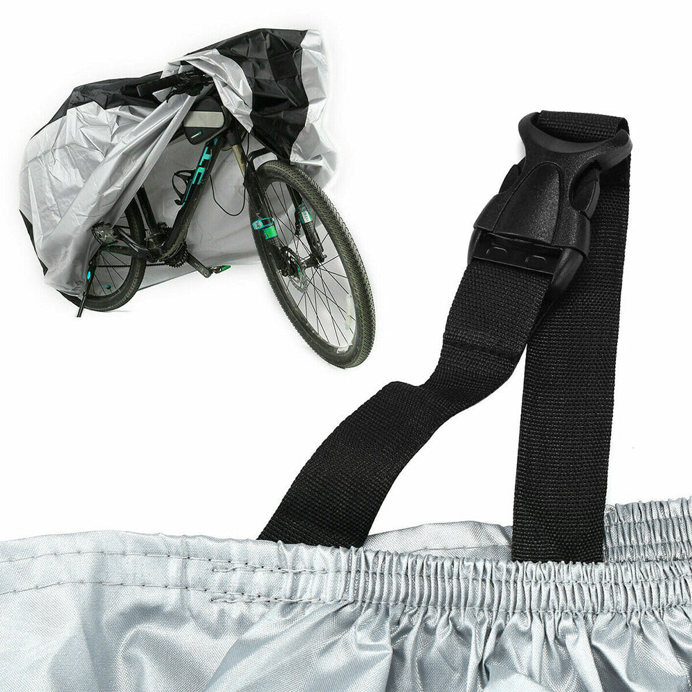 210D Waterproof Bike Cover with Lock Hole for Outdoor Storage
