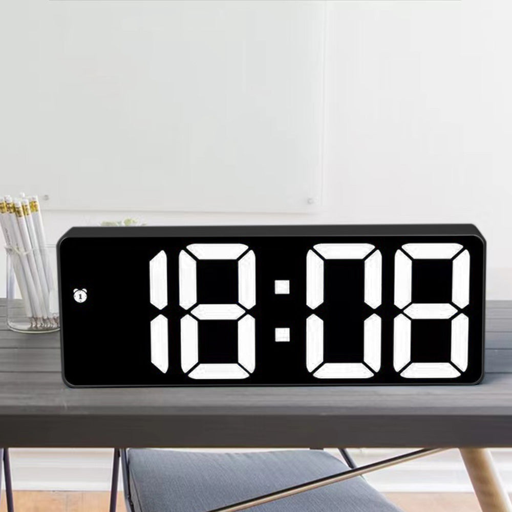 USB LED Digital Desk Alarm Clock with Temperature Date and 3 Alarms