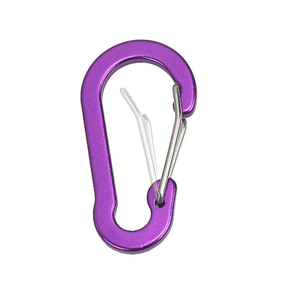 12 Pack Small D-Ring Carabiner Clip Lightweight Aluminum Key chain for Hiking Camping