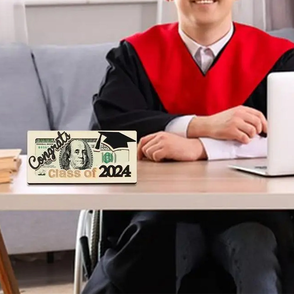 2024 Graduation Money Holder Wooden Cash Holder