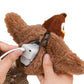 Rechargeable Squeaky Cat Toys Touch Activated Kitten Plush Flapping Toys
