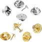 150 PCS Butterfly Clutch Tie Tacks Pin Back Replacement with Storage Box for DIY Brooch Badge