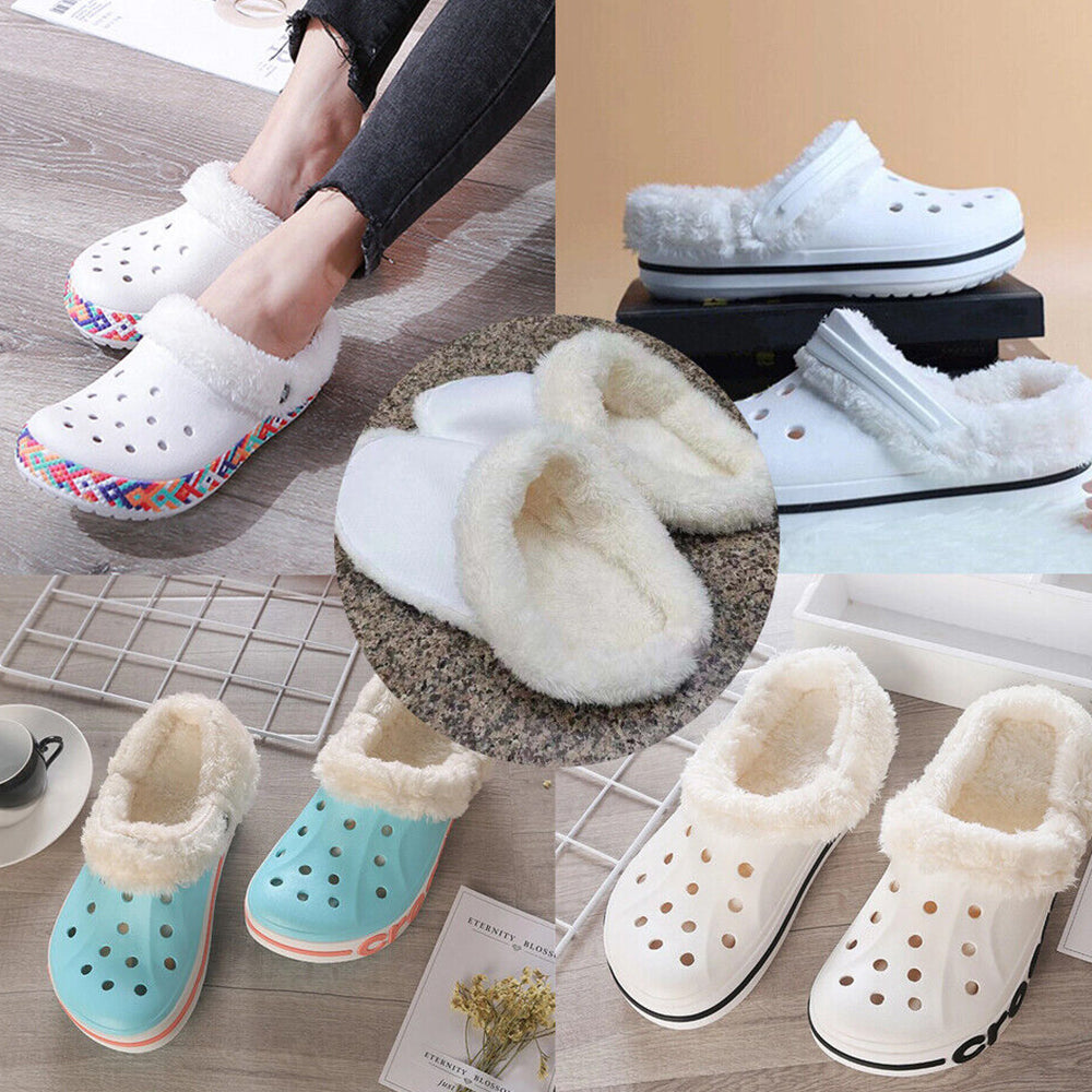 2Pcs Winter Fleeced Liner Insoles for Slipper