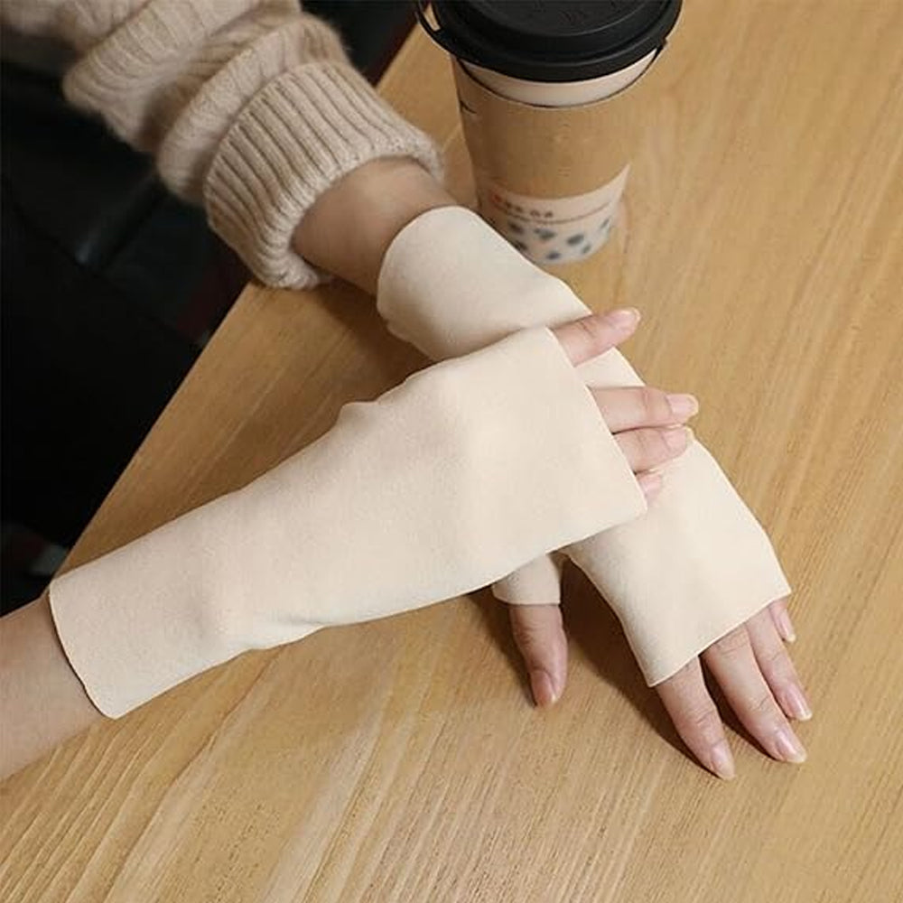 3 Pair Fingerless Warm Gloves with Thumb Hole