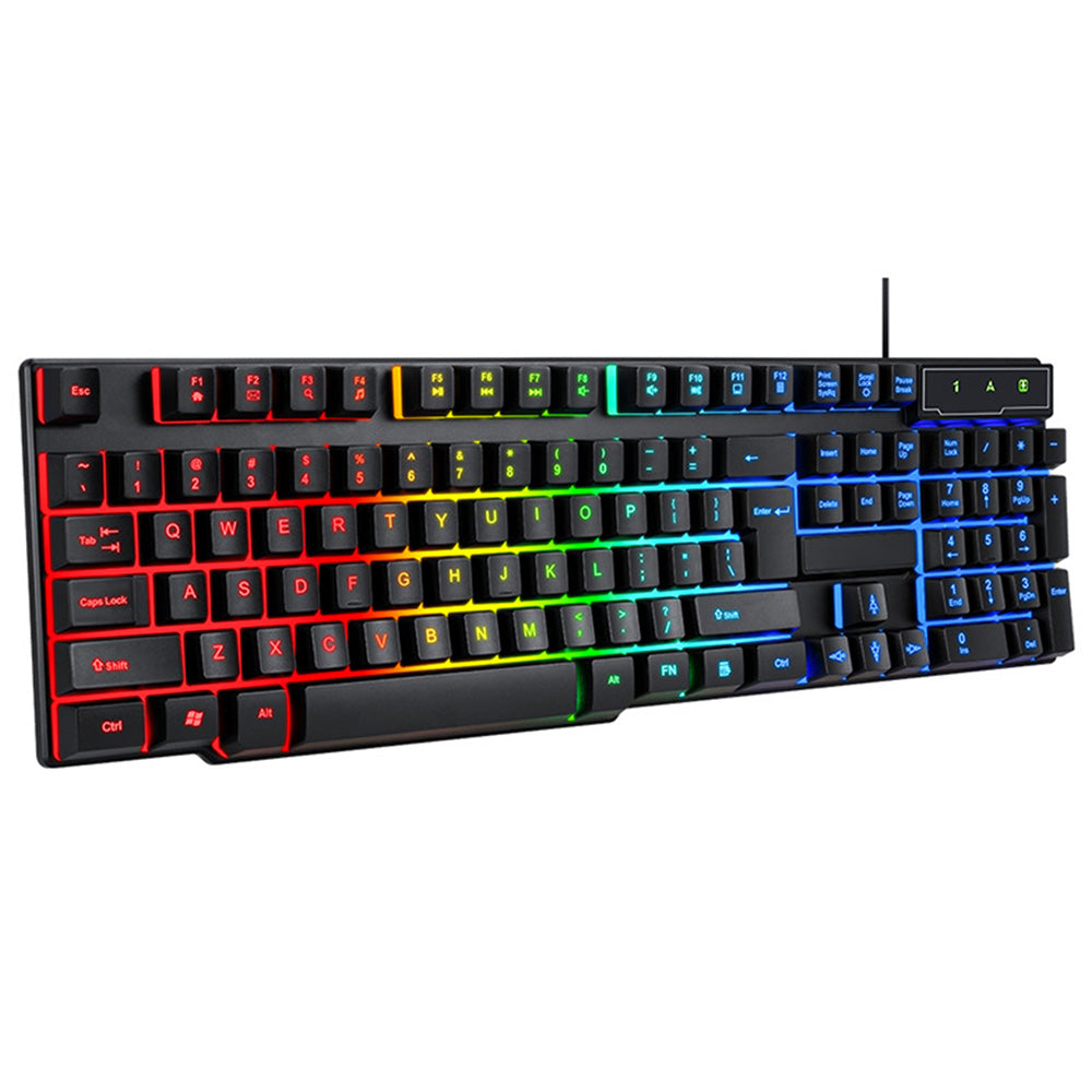 Wired Gaming Keyboard and Mouse Set with RGB Backlight USB