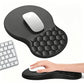 Ergonomic Mouse Pad with Wrist Support Massage Design Non Slip PU Base for Office Desk