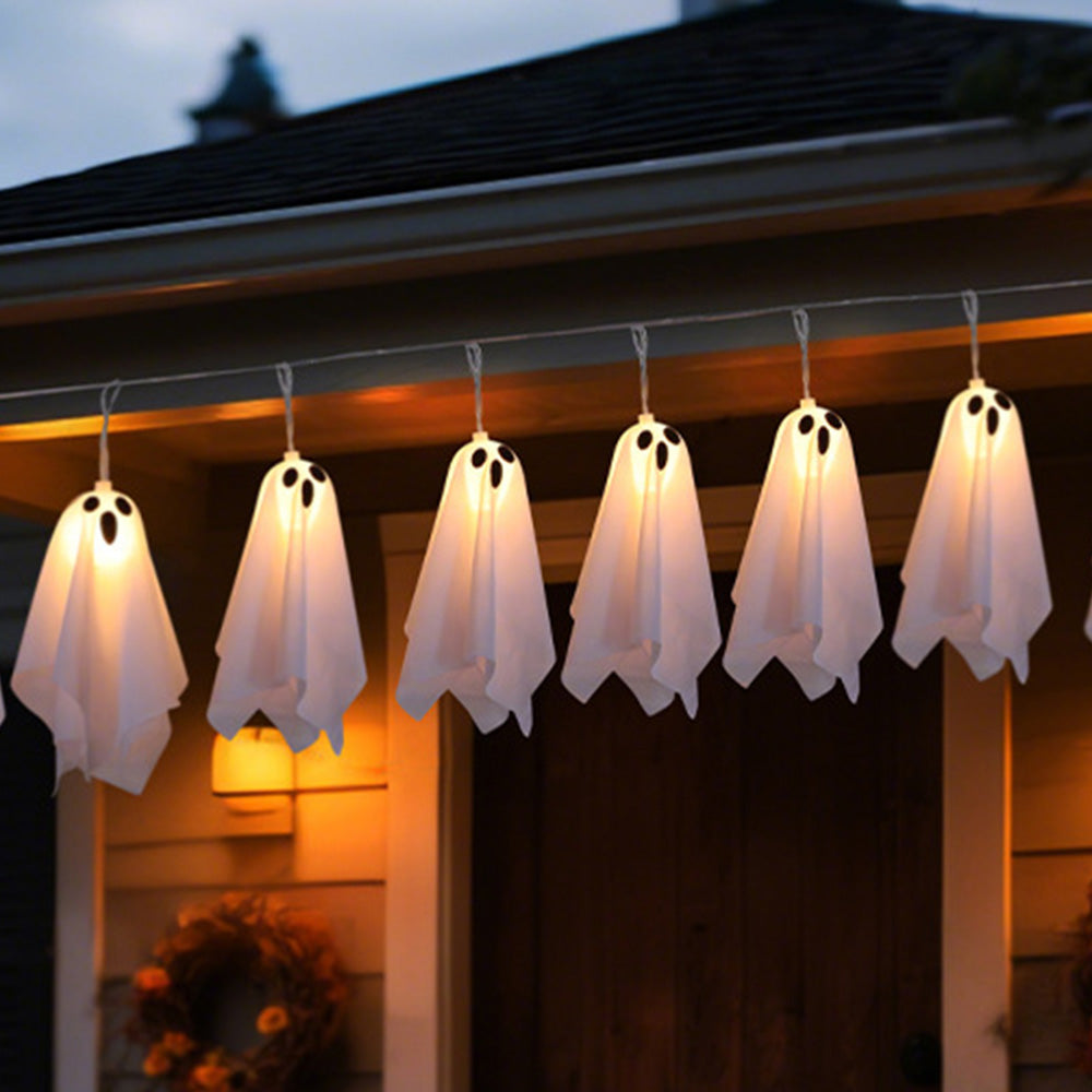 275cm Halloween Warm White LED Hanging Light String with 8 Modes