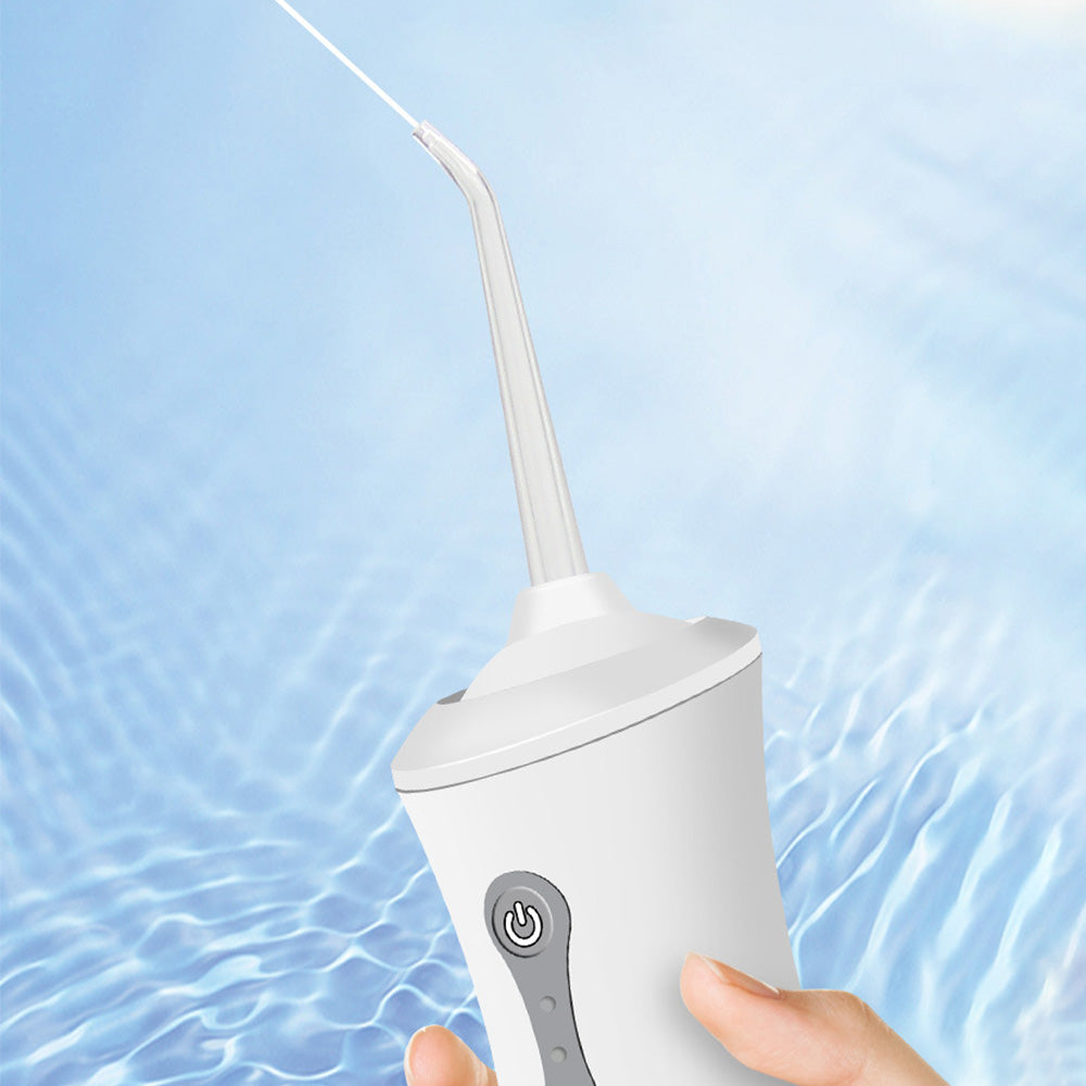 Cordless Electric Water Flosser Teeth Cleaner Portable Oral Irrigator with 4 Nozzles