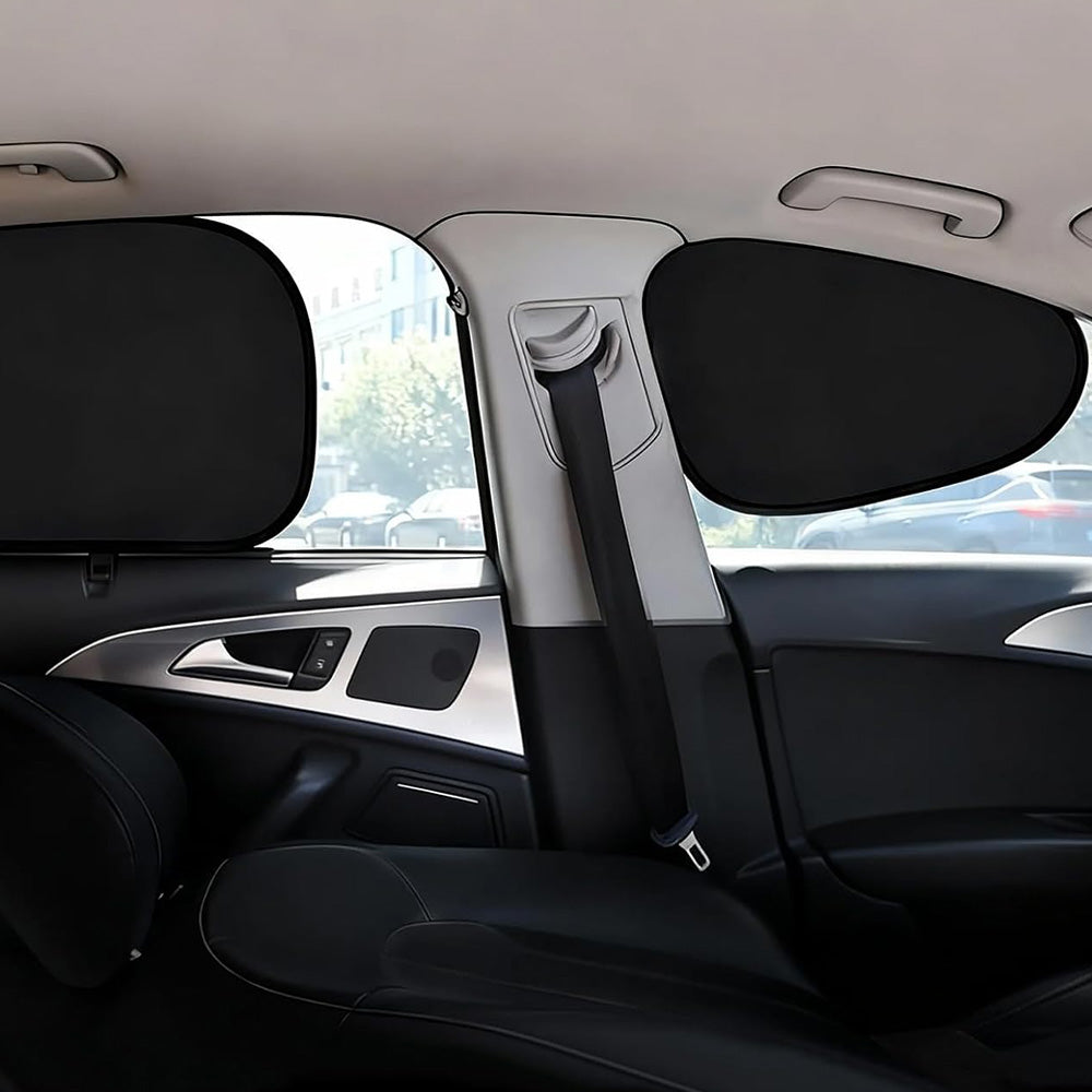 4Pcs Car Window Sun Shades Side and Rear UV Protection Covers