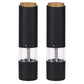 2PCS Electric Pepper Grinder LED Light Adjustable Coarseness