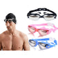 Electroplated Swimming Goggles with Case Anti-Fog UV-Blocking for Adults