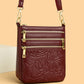 Genuine Leather Crossbody Shoulder Bag Multi-Compartment Water-resistant Handbag