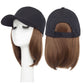Adjustable Wig Hat Baseball Cap Short Hair Fashion Women Hat Sun Visor Cap