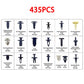 435PCS Car Body Trim Clips Retainer Bumper Auto Panel Push Plastic Fastener Kit