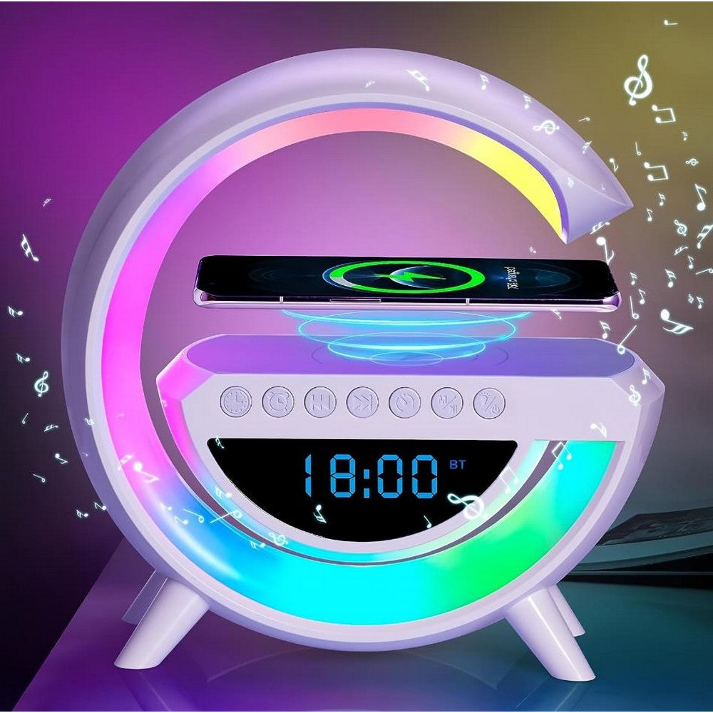 3 in 1 Night Light Bluetooth Speaker with USB Wireless Charger