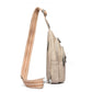 2Pcs PU Leather Sling Belt Chest Bag