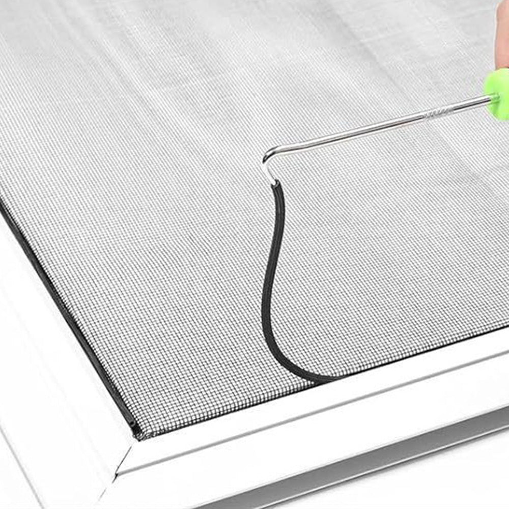 DIY Window Screen Repair Kit Fiberglass Mesh with Tools for Doors Patio Porch