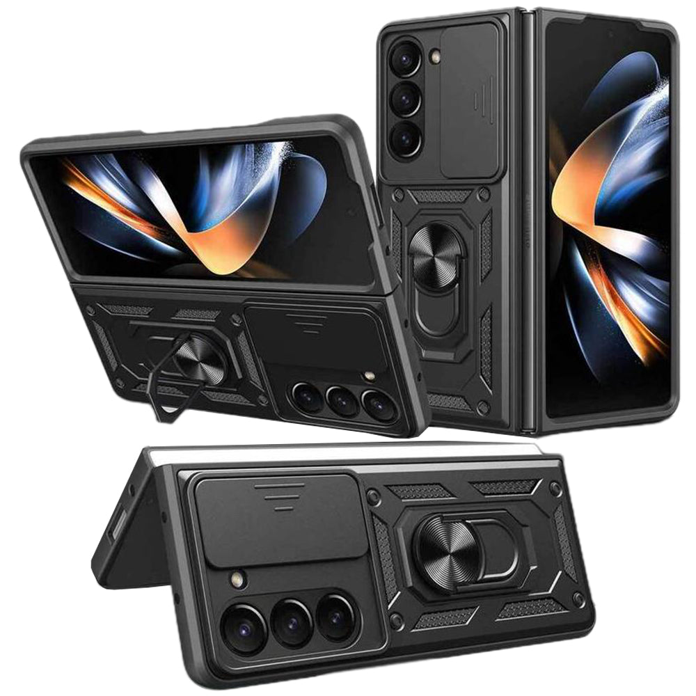 For Samsung Galaxy Z Fold Shockproof  Phone Case with Ring Base