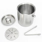 2L Ice Bucket with Tong and Lid Insulated Double Walled Stainless Steel Cooler with Strainer