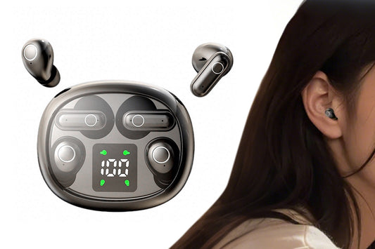 2 Pairs Wireless Earbuds Bluetooth Earphones with LED Digital Display Charging Case