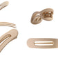 4 PCS Flat Claw Clips for Women Girls Large Lay Flat Hair Clips Strong Hold Non-Slip for Thick Thin Hair