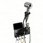 Adhesive Wall Mount Hair Dryer Holder with Phone Stand and Cord Organizer