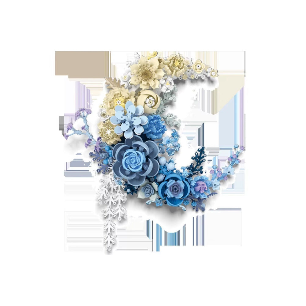 Moon Flower Building Blocks DIY Assembled Toy