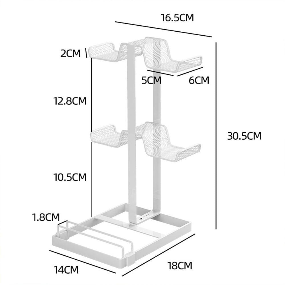 Universal Carbon Steel Game Controller and Headphone Stand Holder