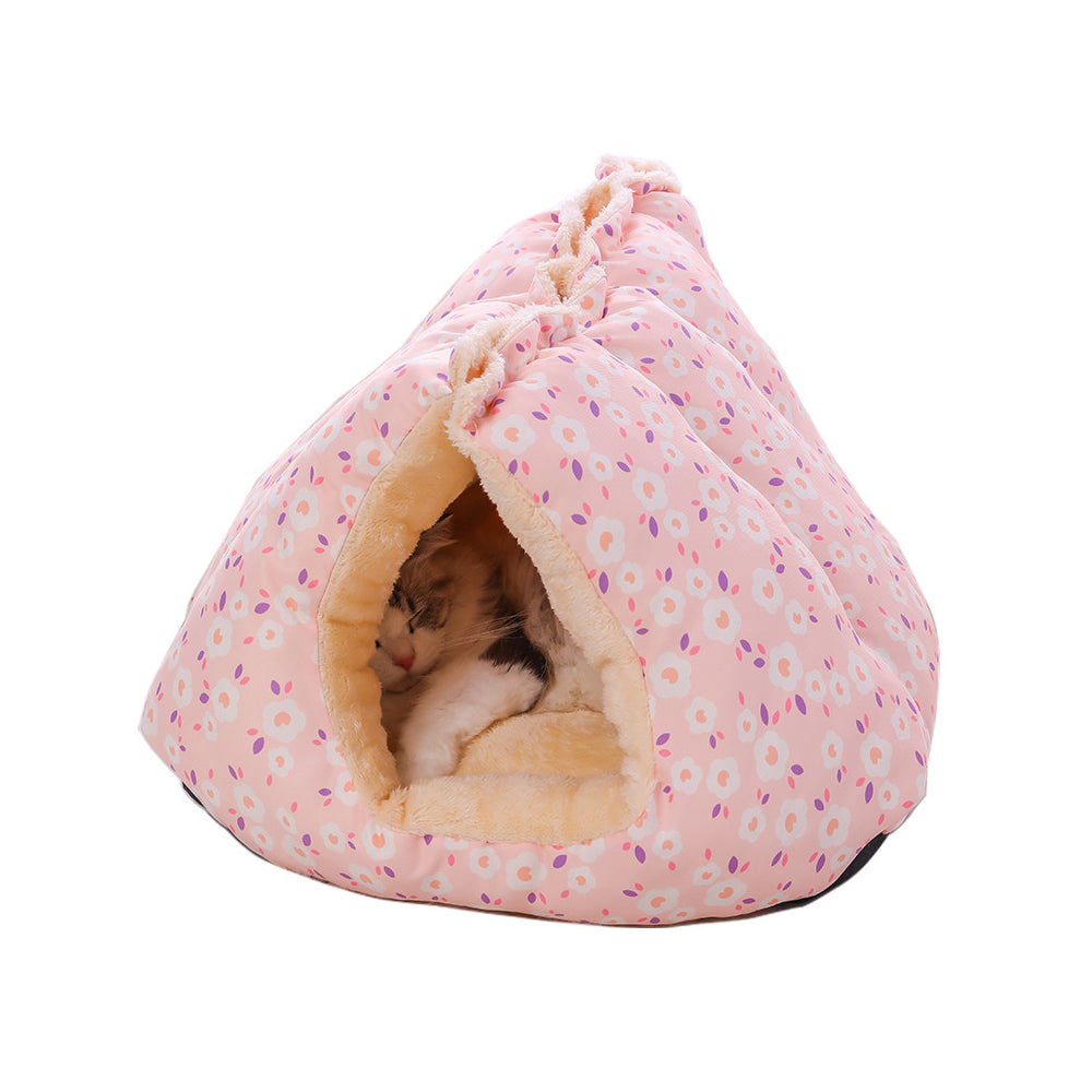 2-in-1 Bed and Couch Warming Cat Sofa Bed