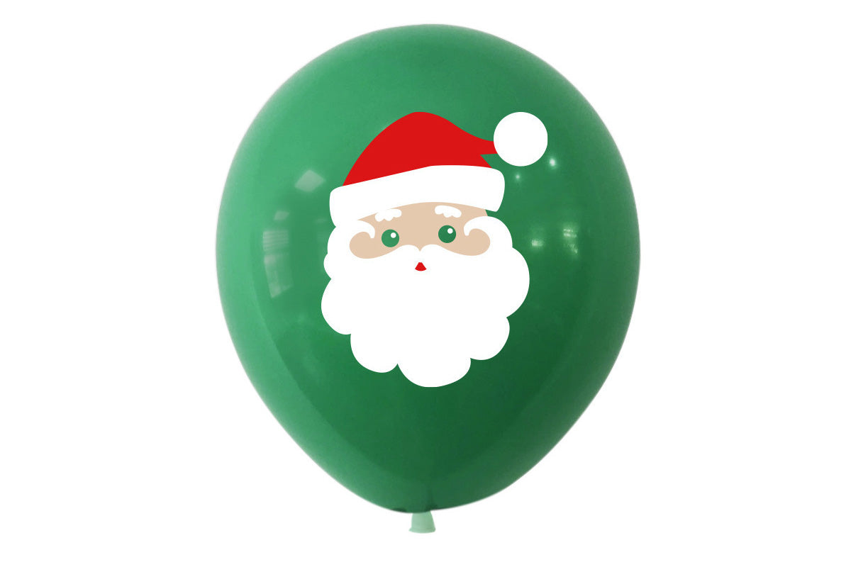 30Pcs Christmas Latex Balloons Santa Tree Party Decorations
