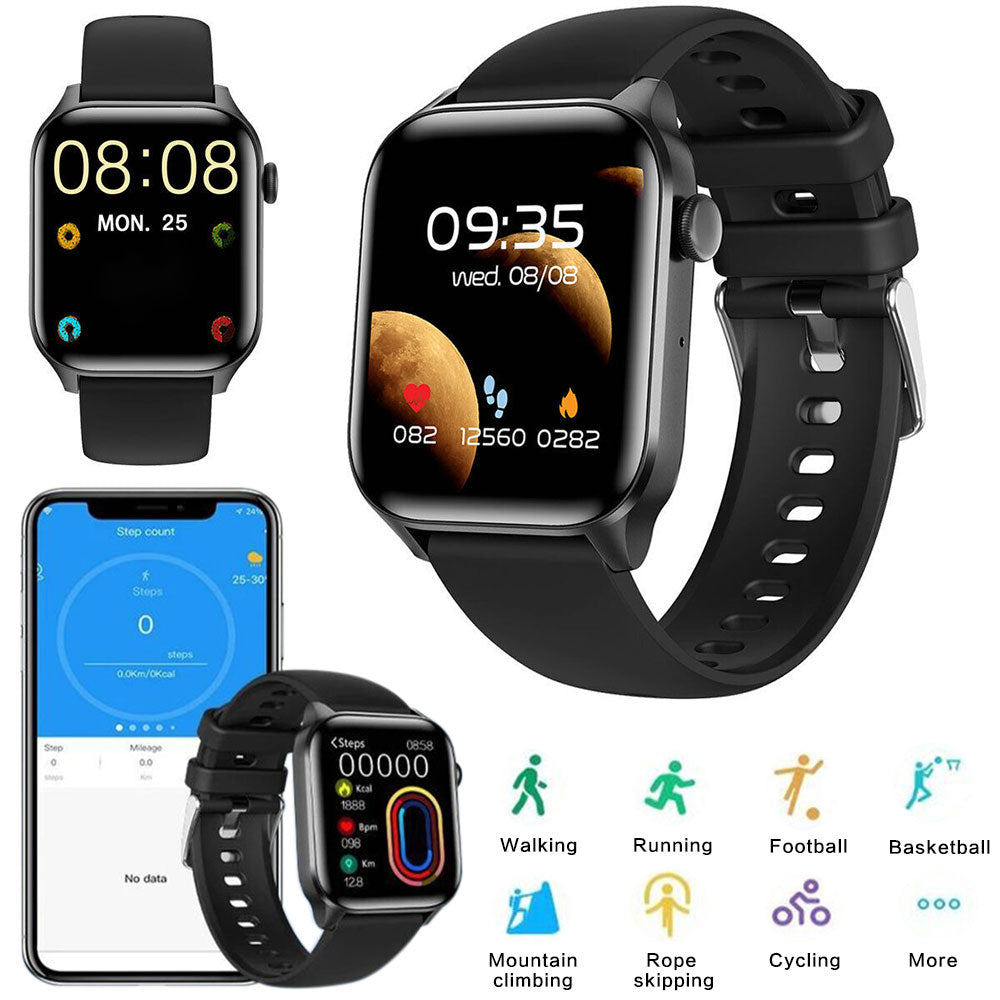 2024 Smart Watch Water-Resistant Smartwatch Heart Rate Fitness Tracker