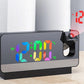 LED Digital Smart Alarm Clock with Projection Temperature Time LCD Display