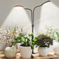 LED Grow Light Dual Head Full Spectrum Adjustable Plant Lamp for Indoor Plants