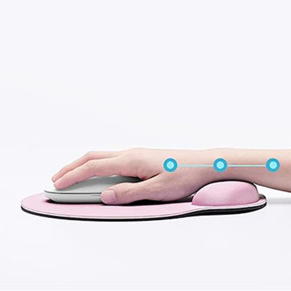3Pcs Gaming Mouse Pad Mouse Pad with Wrist Rest Circle Curved Ergonomic Mousepad