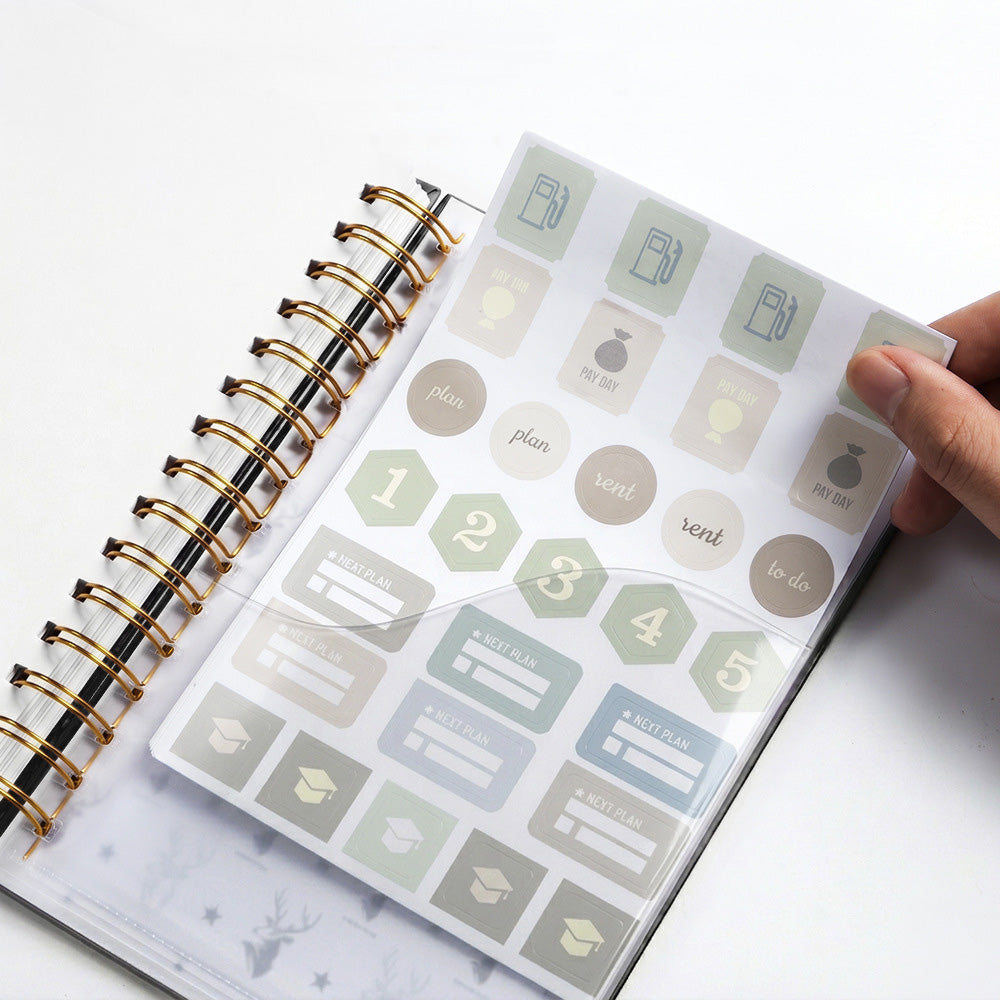 2027 A5 Hardcover Weekly Planner Calendar Notebook January to December