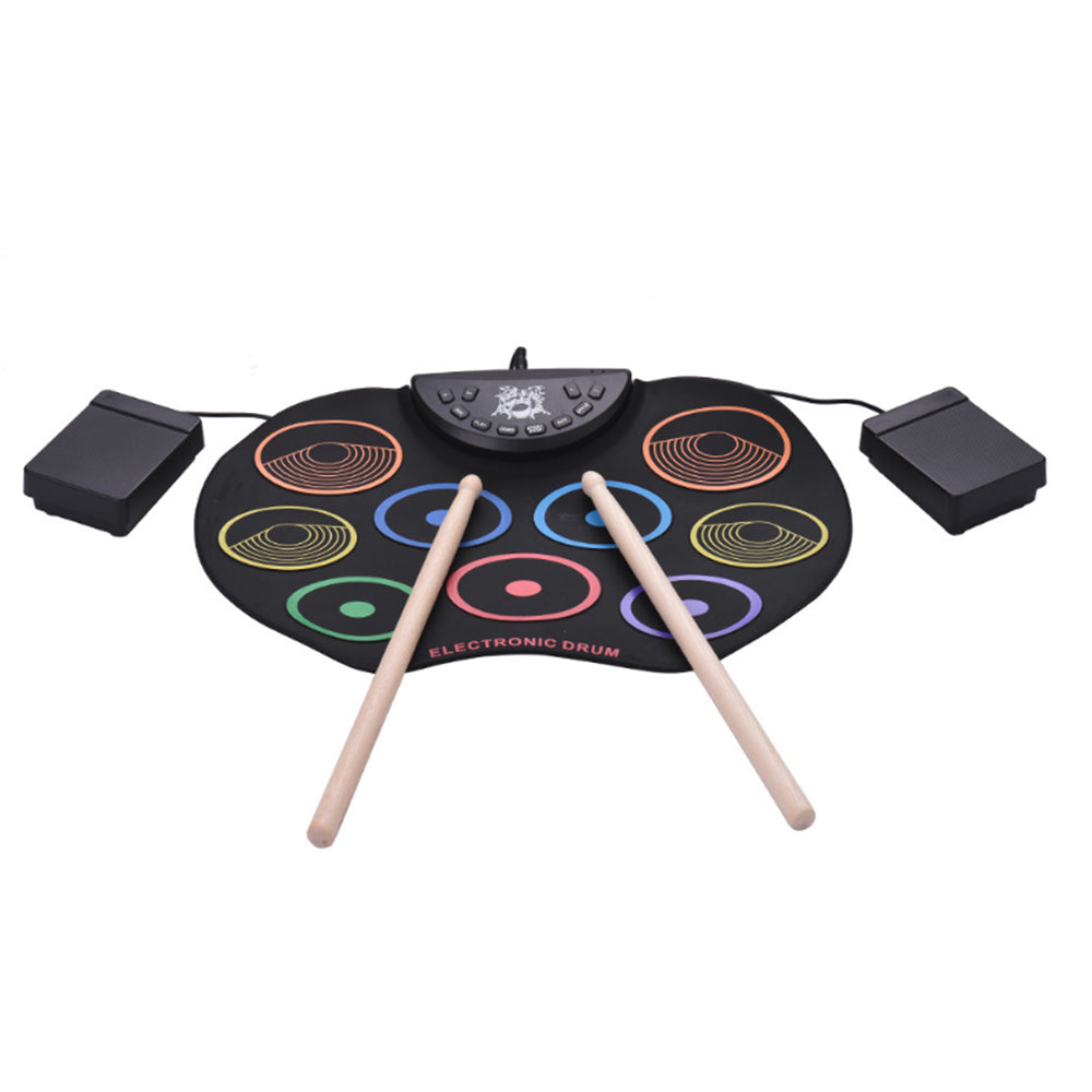 Portable Tabletop Roll-Up Electronic Drum Kit
