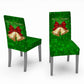 2Pcs Christmas Dining Chair Covers Stretch Removable Washable Dining Room Chair Protector Slipcover