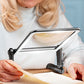 Neck Hanging 5X Magnifying Glass with 3 Color Dimmable LED Light Rechargeable Hands-Free Wearable Reading Magnifier
