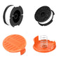 12 Piece AF 100 Replacement Spool Set for Black Decker Grass Trimmer