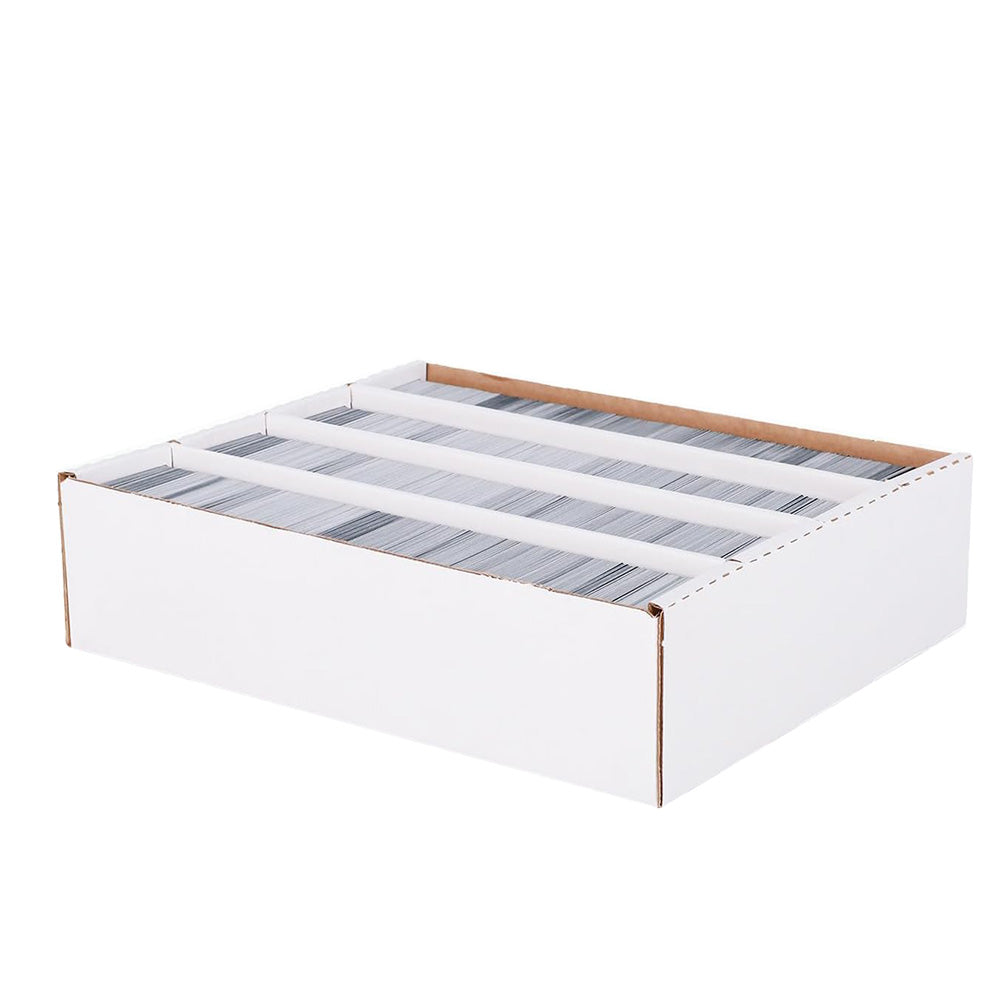 Extra Large Card Storage Box for Over 4000 Cards with Lid Compartments