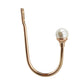2Pcs U Shape Pearl Curtain Holdback Hooks with Screws