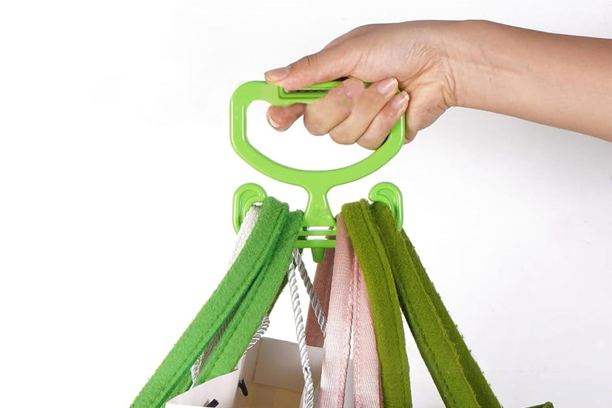 2PCS Grocery Bag Carrier Handles Plastic Bag Holder For Shopping Buckets