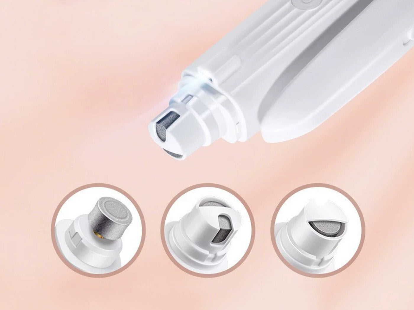 3-in-1 Cat Nail Clippers USB Rechargeable Dog Nail Trimmers with 2 LED Lights