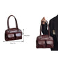 Women Pu Leather Underarm Bag Business Shoulder Bag