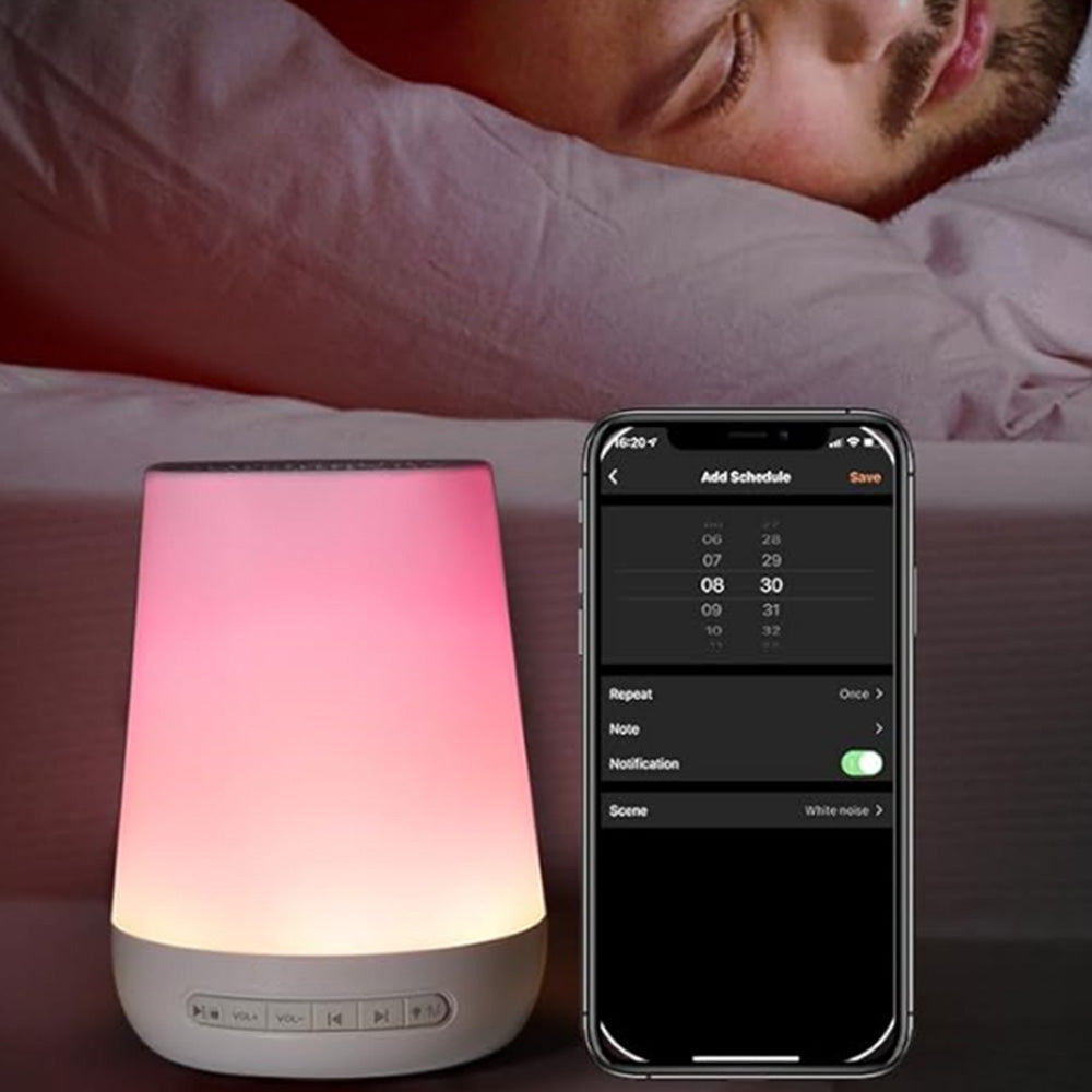 White Noise Sound Machine Sleep Therapy Relaxation Light