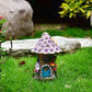 2Pcs Outdoor Garden Mushroom House Solar Light Decoration