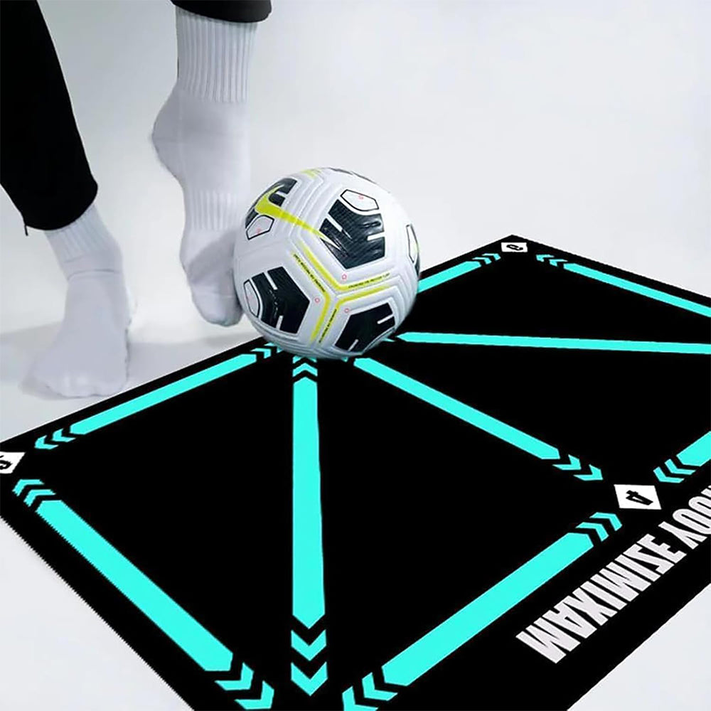 2Pcs Anti-Slip Football Footstep Training Mat